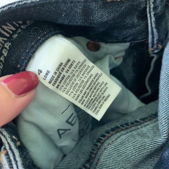 American Eagle Stretch Mid Rise Skinny Jeans - Picture 4 of 4